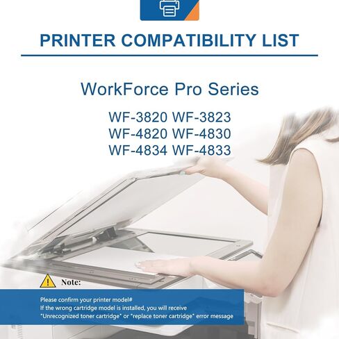 822XL مُعاد تصنيعها لخراطيش حبر Epson 822XL لطابعات Epson 822 XL T822 لطابعة Epson Workforce Pro WF-3820 WF-3823 WF-4820 WF-4830 WF-4833 WF-4834 (5 عبوات 2 أسود 1 سماوي 1 أرجواني 1 أصفر) in Kuwait