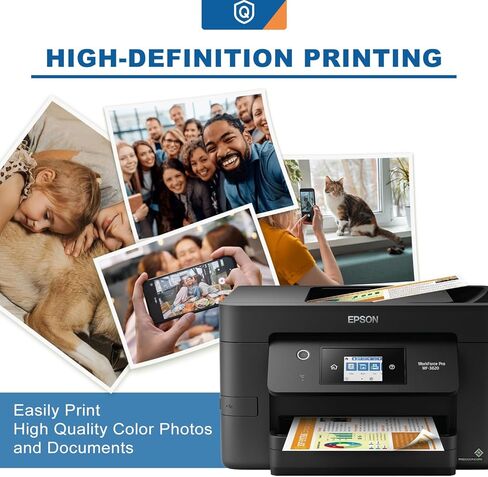 822XL مُعاد تصنيعها لخراطيش حبر Epson 822XL لطابعات Epson 822 XL T822 لطابعة Epson Workforce Pro WF-3820 WF-3823 WF-4820 WF-4830 WF-4833 WF-4834 (5 عبوات 2 أسود 1 سماوي 1 أرجواني 1 أصفر) in Kuwait