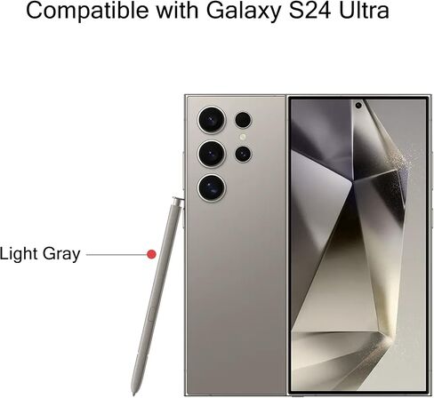 Galaxy S24 Ultra S Pen WithBluetooth Replacement for Samsung Galaxy S24 Ultra Stylus Pen S Pen,0.7mm Pen Tip, 4096 Pressure Sensor,EJ-PS928BYEGUS,US Version (Light Gray) in Saudi Arabia