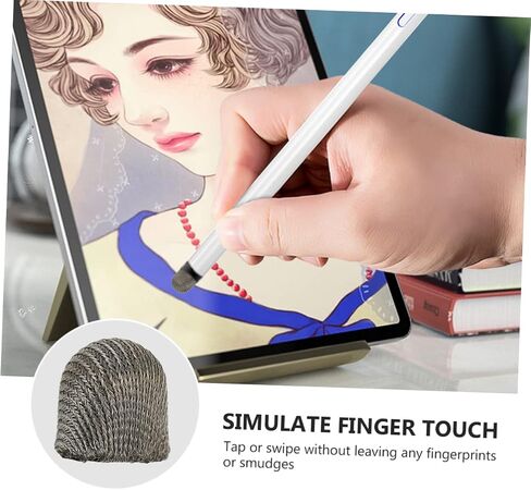 60 Pcs Stylus Cloth Tip Touchscreen Pen Replacement Mesh Fiber Tips Stylus Pen Parts Stylus Pen Cap Pencil Replacement Tip for Pencil Conductive Cloth Stylus High Sensitivity in Saudi Arabia