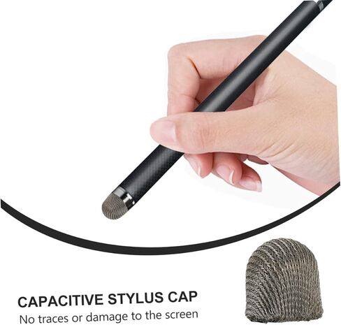 60 Pcs Stylus Cloth Tip Touchscreen Pen Replacement Mesh Fiber Tips Stylus Pen Parts Stylus Pen Cap Pencil Replacement Tip for Pencil Conductive Cloth Stylus High Sensitivity in Saudi Arabia