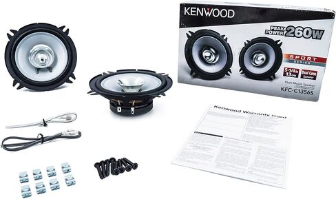 Kenwood KFC-C1356S 250 Watt 5.25-Inch Dual Cone Stereo Car Audio Speaker (1 Set) in Saudi Arabia