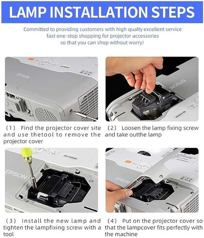 مصباح بروجيكتور بديل لإبسون ELPLP95 EB-2250U /2255U /2265U /5530U /2245U /2155W /5510/2250 /PowerLite 2250U /2255U /5535U /2155W /2265U /5510 /2245U /2065 مصباح بروجيكتور مع مبيت in Kuwait