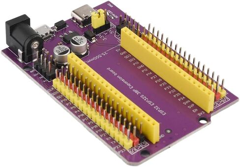 HiLetgo 3pcs ESP32 ESP32S 38 Pin Expansion Board ESP32-DevKitC-32 ESP-WROOM-32 CP2102 Expansion Shield Board Micro USB & USB C/TYPE-C Dual USB WiFi Bluetooth Dual Core Expansion Board in Saudi Arabia