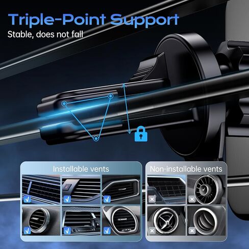 for 15W MagSafe Car Mount Charger,15 W mobile phone holder car with charging function, wireless car charger, for iPhone 15 Pro Max/15 Pro/15 Plus/14/13/12 series,Fast Charging in Saudi Arabia