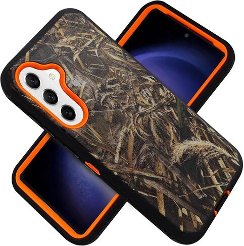 for Samsung Galaxy S23 FE Case, Rugged & and Durable, with Port Protection, Includes Holster Belt Clip Kickstand with Built-in Screen Protector Black in Saudi Arabia