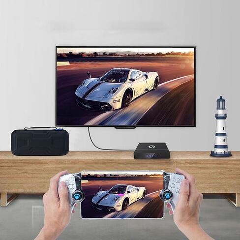 حقيبة حمل 12 في 1 من RCstyle لبوابة Ps مع حافظة جلدية شفافة لبوابة PS5، وواقي شاشة مع 4 مقابض إبهام، وحقيبة يد سفر محمولة ذات هيكل صلب لمجموعة ملحقات بوابة Ps in Kuwait