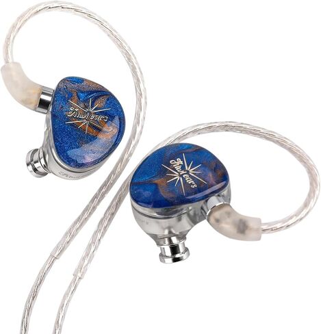 Linsoul Kiwi Ears x Crinacle: Singolo in Ear Monitor, 11mm Dynamic Driver Wired Earbuds, HiFi IEM Gaming Earbuds with KARS, Detachable IEM Cable for Musician Studio (Blue) in Saudi Arabia