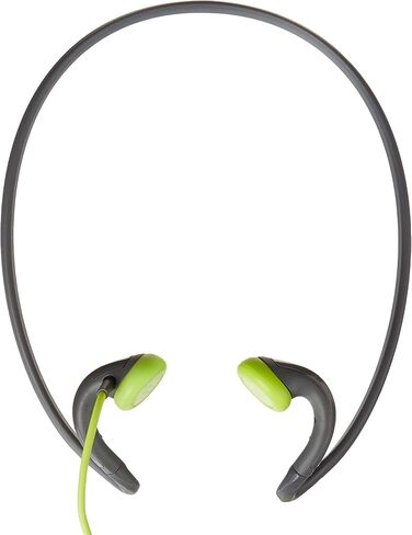 سماعة أذن Sennheiser PMX 684i للياقة البدنية والجري وركوب الدراجات/سماعة أذن خفيفة للغاية متوافقة مع سماعات رأس Apple/iPhone/iPad ذات شريط حول الرقبة باللون الرمادي/الأخضر مقاومة للعرق والماء in Saudi Arabia
