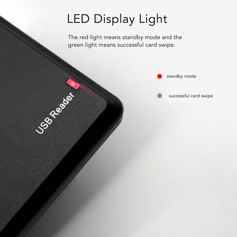 Hilitand 125KHZ RFID Card Reader, USB ID Card Reader Contactless Proximity Sensor Smart ID Card Reader in Saudi Arabia