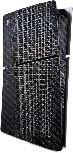 MightySkins Carbon Fiber Skin for PS5 Playstation 5 Slim Digital Edition Bundle - Black Diamond Plate Protective, Durable Textured Carbon Fiber Finish Easy to Apply Made in The USA in Saudi Arabia