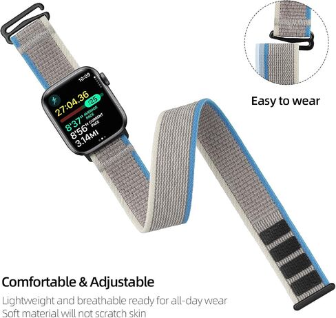 Ankle/Arm Band Compatible with Apple Watch 38mm 40mm 41mm 42mm 44mm 45mm 49mm, Lightweight Breathable Armband for Men and Women, Sport Ankle Strap for iWatch Ultra Series 8/7/6/5/4/3/2/1/SE in Saudi Arabia