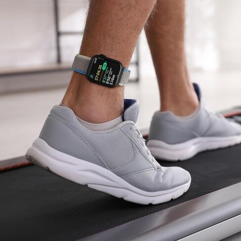 Ankle/Arm Band Compatible with Apple Watch 38mm 40mm 41mm 42mm 44mm 45mm 49mm, Lightweight Breathable Armband for Men and Women, Sport Ankle Strap for iWatch Ultra Series 8/7/6/5/4/3/2/1/SE in Saudi Arabia