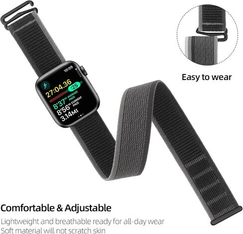 Ankle/Arm Band Compatible with Apple Watch 38mm 40mm 41mm 42mm 44mm 45mm 49mm, Lightweight Breathable Armband for Men and Women, Sport Ankle Strap for iWatch Ultra Series 8/7/6/5/4/3/2/1/SE in Saudi Arabia
