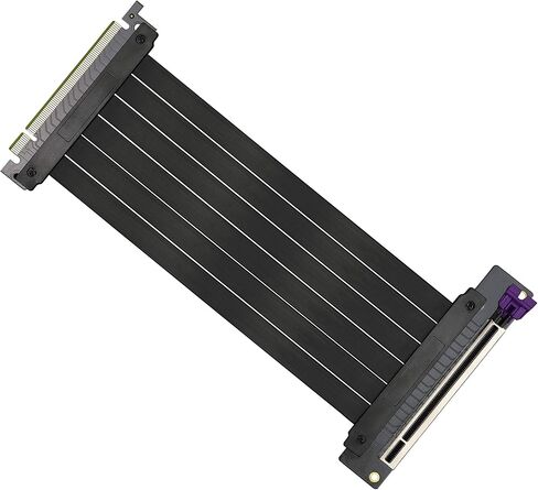 Cooler Master Vertical GPU Holder Kit V3, for E-ATX/ATX/mATX PC Case & PCI-E 4.0 Devices, Adjustable Modular Video Card Support, Thick SGCC Steel Bracket, 165 mm Riser Cable Included - Black in Saudi Arabia