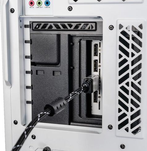 Cooler Master Vertical GPU Holder Kit V3, for E-ATX/ATX/mATX PC Case & PCI-E 4.0 Devices, Adjustable Modular Video Card Support, Thick SGCC Steel Bracket, 165 mm Riser Cable Included - Black in Saudi Arabia