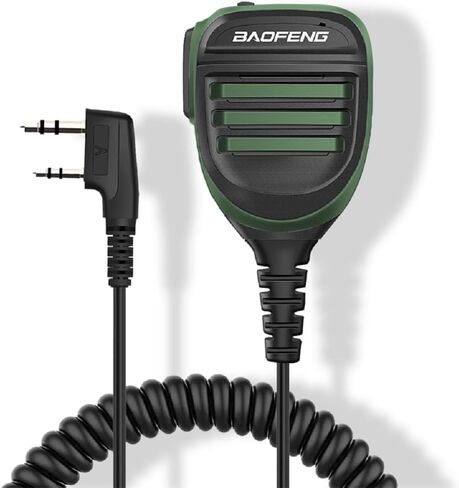 BAOFENG UV-5R Microphone Speaker SQ26 SQ27 Handheld Speaker Mic Rainproof Upgrade of The Original BF Mic for GMRS Ham Radio 2Pin K Mic Compatible with UV-82 UV-S9 BF-F8HP in Saudi Arabia