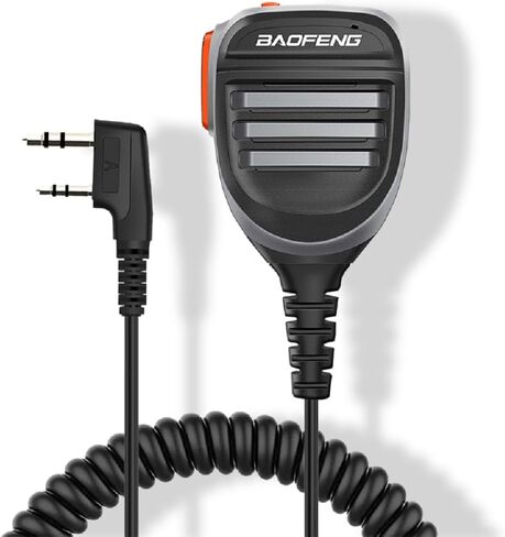 BAOFENG UV-5R Microphone Speaker SQ26 SQ27 Handheld Speaker Mic Rainproof Upgrade of The Original BF Mic for GMRS Ham Radio 2Pin K Mic Compatible with UV-82 UV-S9 BF-F8HP in Saudi Arabia