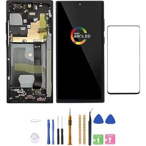 [Support fingerprint function ] Amoled LCD for Samsung Galaxy Note 20Ultra 5G Digitizer Screen LCD Display Touch Assembly Replacement SM-N985 N985A N985F N985P N985R4 T U V W 6.9 inch by Qvouaw Black