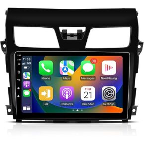 Android 12 Stereo Radio for Nissan Altima Teana 2013-2015, 10.2 Inch QLED HD Touch Screen, 6G+128G with Wireless Apple Carplay, Android Auto, WiFi, DSP, SWC, AM FM Radio