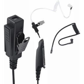 Radio Accessories Ear Piece Mic Ptt Earpiece Microphone Headset Earphone Audífonos for Motorola ht750 ht1250 ht1250ls ht 750 1250 gp328 gp340 mtx 1500 mtx9250 pr860(Acoustic Tube)