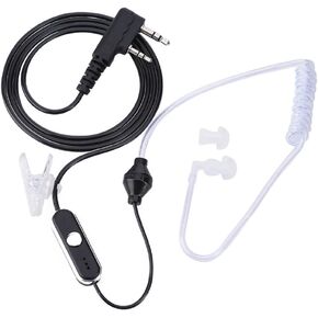 Talkie Headset, Talkie Earpiece for 2pin Walkie Earphone with Built in Microphone PTT Headset Walkie Talkie Earpiece for K Head Walkie Talkie Radio Two Way Radio Talkie Headset Noise Canceling