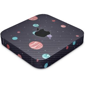 Carbon Fiber Skin Compatible with Apple Mac Mini M2 Pro (2023) - Bright Night Sky - Premium 3M Vinyl Protective Decal Cover - Easy to Apply | Crafted in The USA by MightySkins
