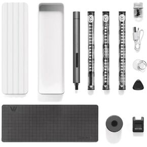 wowstick Lithium Precision Screwdriver wowstick 1F+ With LED Light And Magnetic Mat, Electric Screwdriver Rechargeable Repair Tool kits Including 56 Bits Extend Bar For Most Electronics Devices