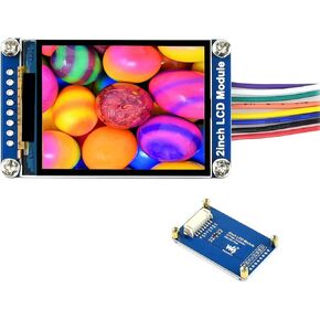 Waveshare 2inch LCD Display Module IPS Screen 240×320 Resolution, 262K Display Color Embedded ST7789VW Driver Chip SPI Interface Compatible with Raspberry Pi/with Arduino/STM32