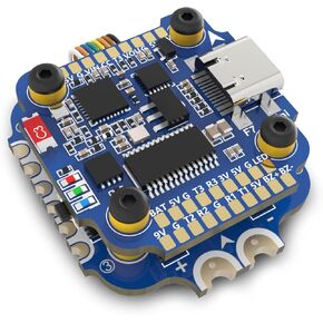SpeedyBee F7 Mini Flight Controller Stack Board 3-6S 20x20mm مع 35A BLHeli_S 4 في 1 ESC يدعم الضبط اللاسلكي لطائرة بدون طيار FPV 2-4 بوصة in Kuwait