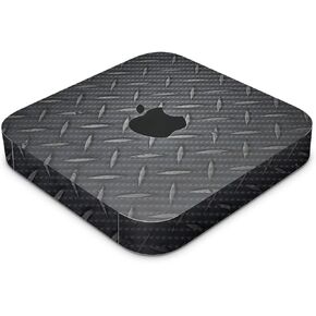 Carbon Fiber Skin Compatible with Apple Mac Mini M2 Pro (2023) - Black Diamond Plate - 3M Vinyl Protective Decal Cover - Easy to Apply | Crafted in The USA by MightySkins