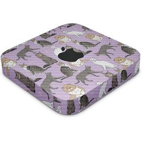 Carbon Fiber Skin Compatible with Apple Mac Mini M2 Pro (2023) - Cat Chaos - Premium 3M Vinyl Protective Wrap Decal Cover - Easy to Apply | Crafted in The USA by MightySkins