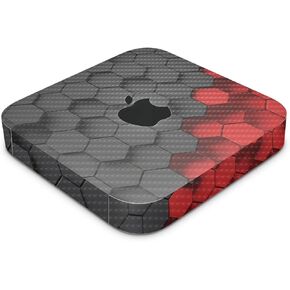 Carbon Fiber Skin Compatible with Apple Mac Mini M2 Pro (2023) - Two-Tone Hex - Premium 3M Vinyl Protective Wrap Decal Cover - Easy to Apply | Crafted in The USA by MightySkins