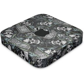 Carbon Fiber Skin Compatible with Apple Mac Mini M2 (2023) - Wall of Death - Premium 3M Vinyl Protective Wrap Decal Cover - Easy to Apply | Crafted in The USA by MightySkins