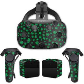 MightySkins Skin Compatible with HTC Vive Full Coverage - Marijuana | Protective, Durable, and Unique Vinyl Decal wrap Cover | Easy to Apply, Remove, and Change Styles | Made in The USA