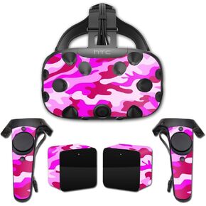 MightySkins Skin Compatible with HTC Vive Full Coverage - Pink Camo | Protective, Durable, and Unique Vinyl Decal wrap Cover | Easy to Apply, Remove, and Change Styles | Made in The USA