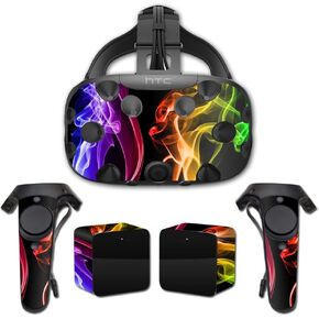 MightySkins Skin Compatible with HTC Vive Full Coverage - Bright Smoke | Protective, Durable, and Unique Vinyl Decal wrap Cover | Easy to Apply, Remove, and Change Styles | Made in The USA
