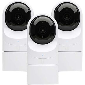 Ubiquiti Networks UVC-G3-Flex IP Camera for Indoor and Outdoor Use White 1920 x 1080 Pixel 25 fps Pack of 3