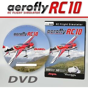 aeroflyRC10 on DVD for Windows.