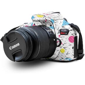 Glossy Glitter Skin Compatible with Canon EOS Rebel T7 Camera - Swirl Galaxy - Premium 3M Vinyl Protective Wrap Decal Cover - Easy to Apply | Crafted in The USA by MightySkins