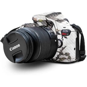 Glossy Glitter Skin Compatible with Canon EOS Rebel T7 Camera - Dominican Flag - Premium 3M Vinyl Protective Wrap Decal Cover - Easy to Apply | Crafted in The USA by MightySkins