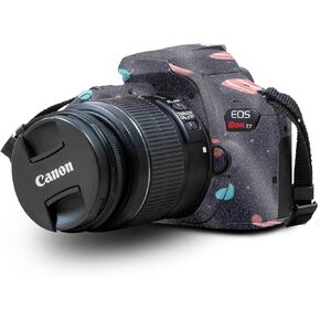 Carbon Fiber Skin Compatible with Canon EOS Rebel T7 Camera - Black Modern Camo - Premium 3M Vinyl Protective Wrap Decal Cover - Easy to Apply | Crafted in The USA by MightySkins
