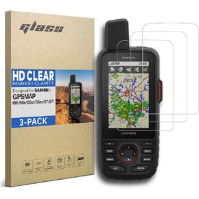 [3-PACK for Garmin GPSMAP 66i 66s 66st 66sr 67 67i Tempered Glass Screen Protector GPSmap Touchscreen (HD Clear) in Kuwait