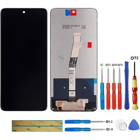 LCD Display Compatible with Redmi Note 9S M2003J6A1G / Redmi Note 9 Pro M2003J6B2G (Black) LCD Display Touch Screen Display + Tools