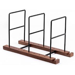 Vinyl Record storage, record holder black walnut,60 to 80 LP ,with Now Playing Vinyl Record Stand,for Record Storage/Record Holder/Vinyl Record Holder/Vinyl Storage /Vinyl Stand,Upgrade more stable