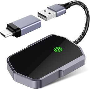 Wireless CarPlay Adapter, Convert Wired to Wireless Carplay Dongle, Phone Device Bluetooth Magic Link Carplay, Wireless Carplay Fit for Cars, Plug & Play, Compatibie with iPhone iOS 10+