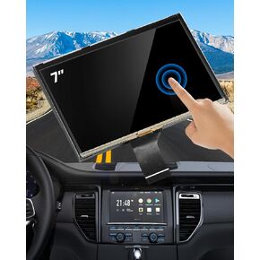 ونفون 7 بوصة Uconnect شاشة تعمل باللمس جهاز الملاحة بالراديو لـ 2017-2020 جيب كومباس TDO-WXGA0700K00057-V1 LMB-K00057BL-A in Kuwait