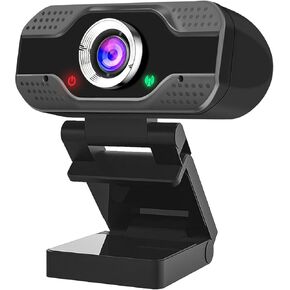F FORITO HD Webcam, Webcam with Microphone 1080P for Video Conferencing, Online Teaching, and Streaming