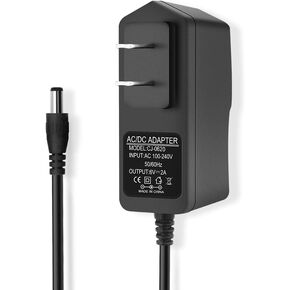 6V 2A Power Supply Adapter 12W AC/DC Adapter 100-240V 50-60Hz AC to DC 6V 2A [2000mA] Power Adapter 6Volt 2Amp Transformer, 5.5mm x 2.5mm DC Outlet Plug