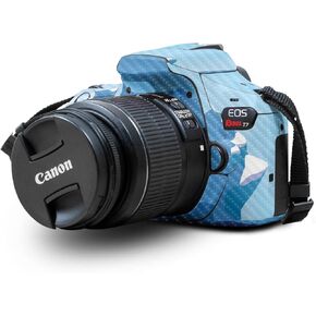 Carbon Fiber Skin Compatible with Canon EOS Rebel T7 Camera - Blue Mountains - Premium 3M Vinyl Protective Wrap Decal Cover - Easy to Apply | Crafted in The USA by MightySkins